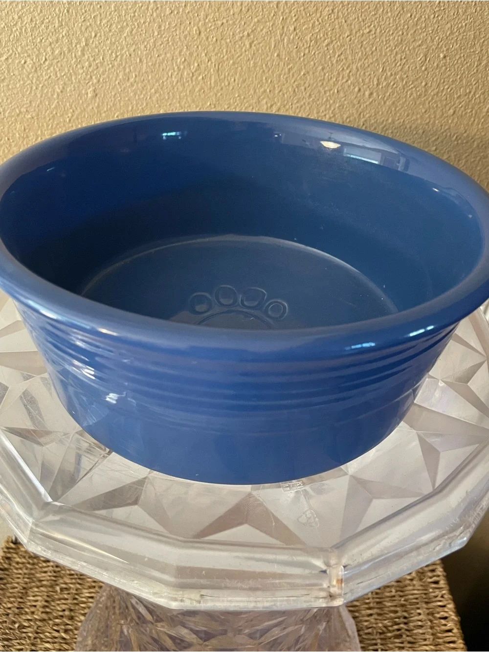 BIG Stoneware Dog Feeding Bowl